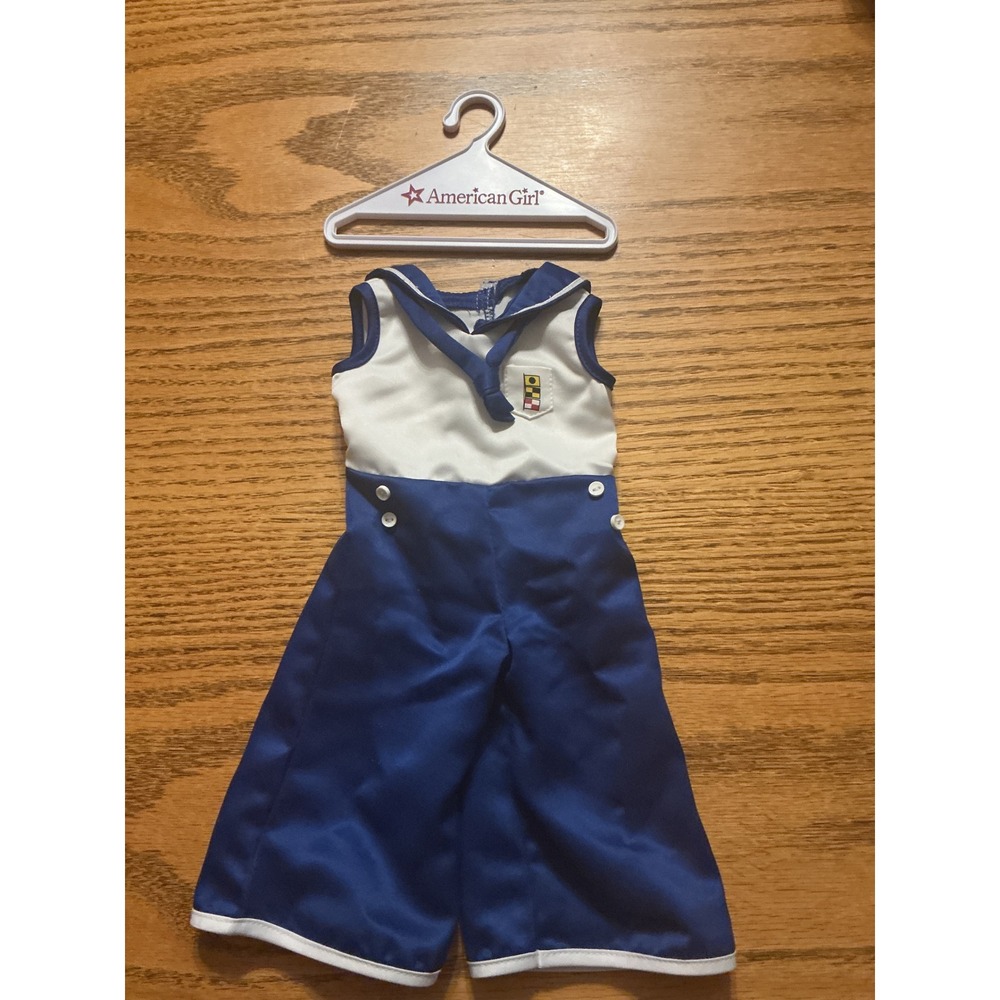 American Girl Doll Kit Sailor Nautical Beach Pajama Outfit with Hanger